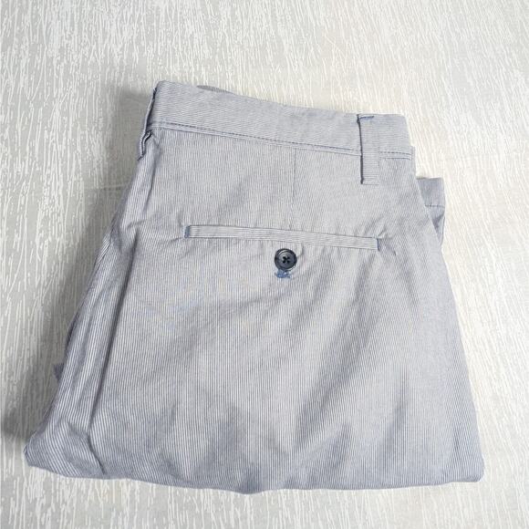 Banana Republic Emerson Chino Shorts Size 31 Blue Seer Sucker Preppy - Picture 1 of 6